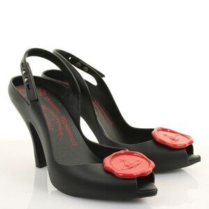 Vivienne Westwood X Melissa Black Orb Seal Heels
